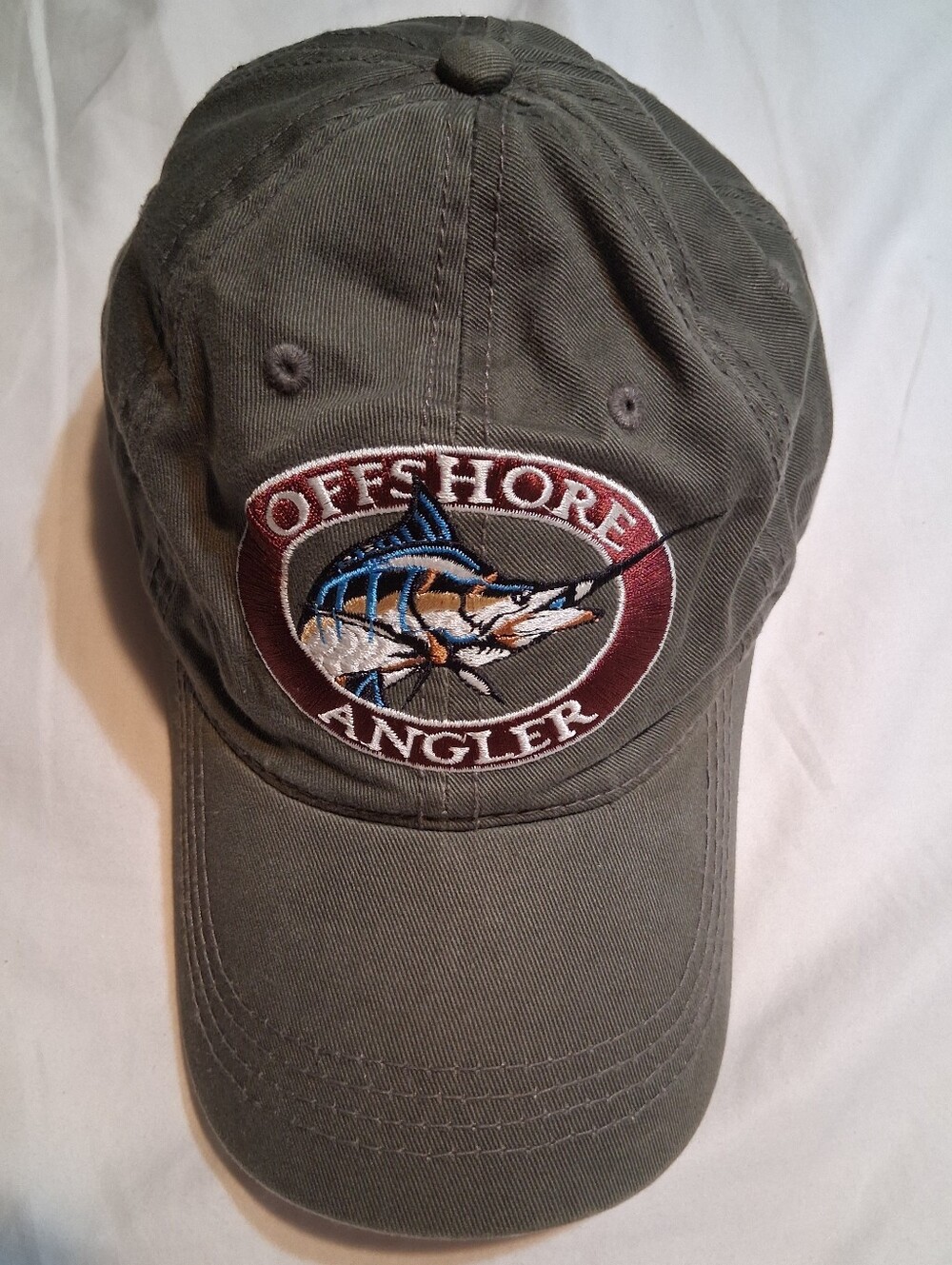 Bass Pro Shops Offshore Angler Green Hat Cap Embroidered Marlin Fishing